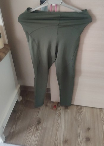 yeşil Kadın Spor Tayt - Görsel 5