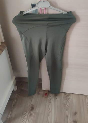 yeşil Kadın Spor Tayt - Görsel 3