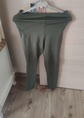 yeşil Kadın Spor Tayt - Görsel 4