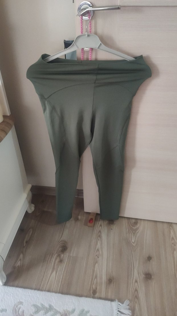 yeşil Kadın Spor Tayt - Görsel 4