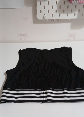Koton Siyah Spor Crop Top