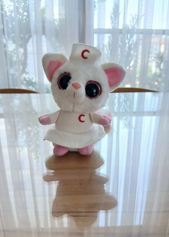 Beyaz Hemşire Kostümlü Peluş Oyuncak