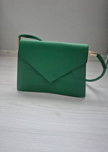 Yeşil Deri Kadın Çanta - Görsel 2
