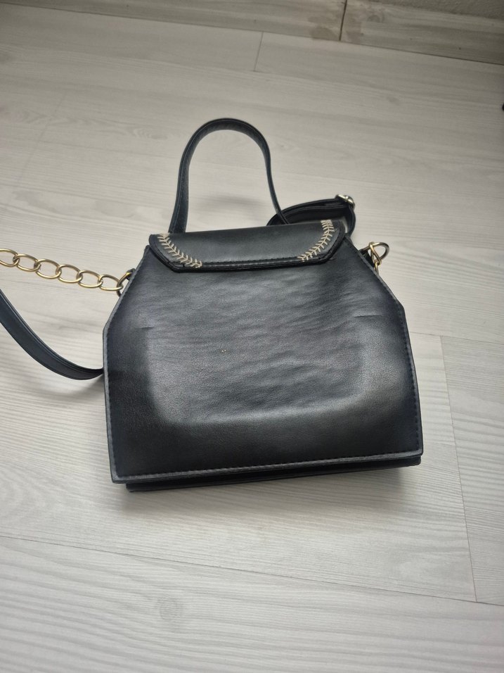 Siyah Deri Kadın Çanta - Görsel 3