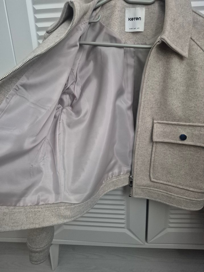 koton kadın kaşe ceket - Görsel 4