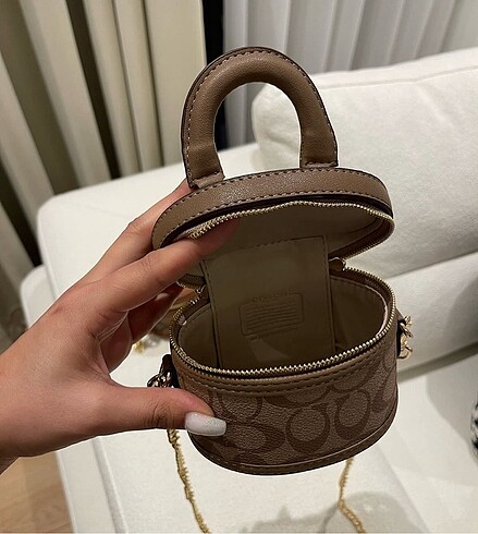  Beden kahverengi Renk Coach çanta