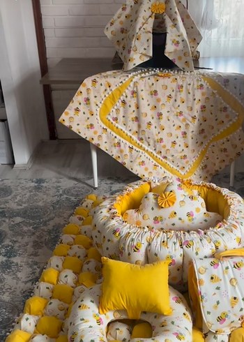 Sarı Desenli Çocuk Uyku Seti - Görsel 4