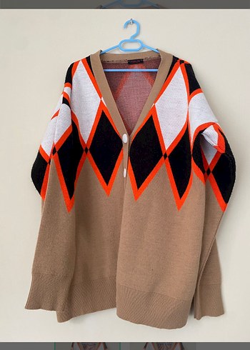 Trendyol & Milla Retro Argyle Desenli V Yaka Triko Hirka