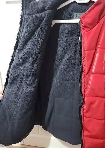 Kırmızı Fermuarlı kiz Yelek - Görsel 2