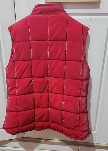 Kırmızı Fermuarlı kiz Yelek - Görsel 3