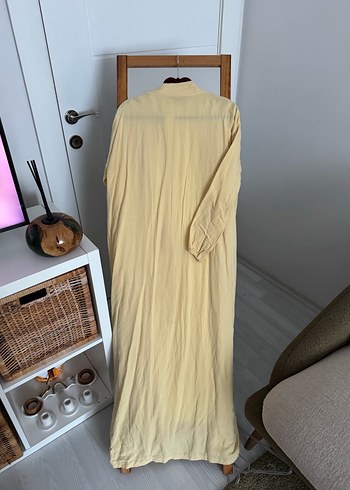 Bohem Stil Uzun sarı  Kadın kimono - Görsel 3