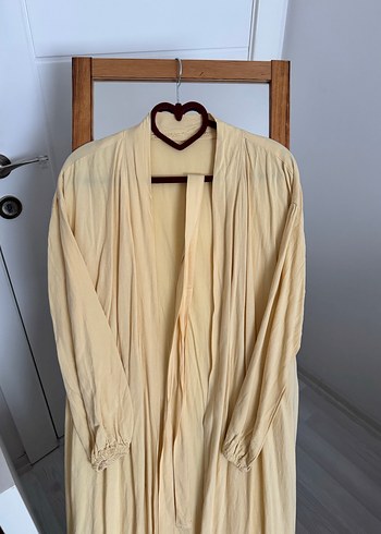 Bohem Stil Uzun sarı  Kadın kimono - Görsel 2