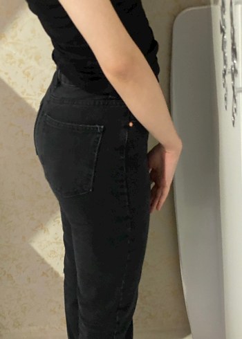 Trendyol & Milla Siyah Kadın Denim Midi Boy Jean