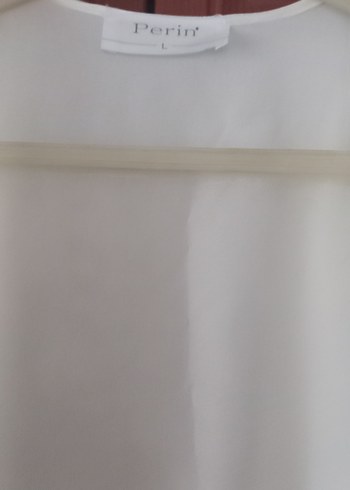 Beyaz Uzun Kollu Kadın Sabahlık - Görsel 3