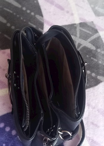 Siyah Zincir Detaylı Kadın Çanta - Görsel 2