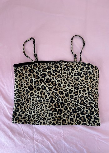 Leopar desenli büstiyer
