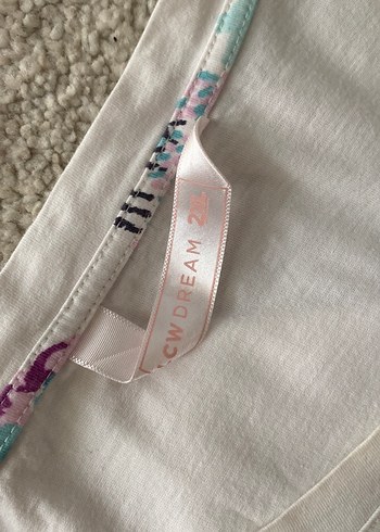 xxl Beden beyaz Renk Bohem Tarzı Desenli uzun Kollu Kadın Pijama Takımı