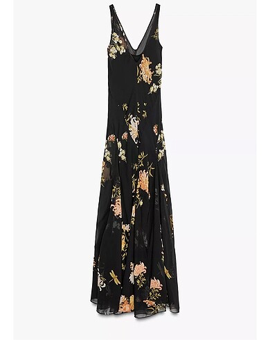 xs Beden Zara Çiçek Desenli Elbise