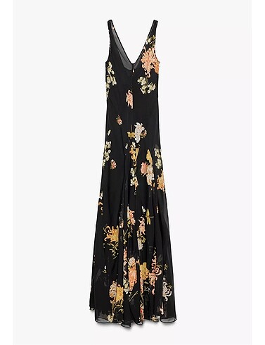 Zara Zara Çiçek Desenli Elbise