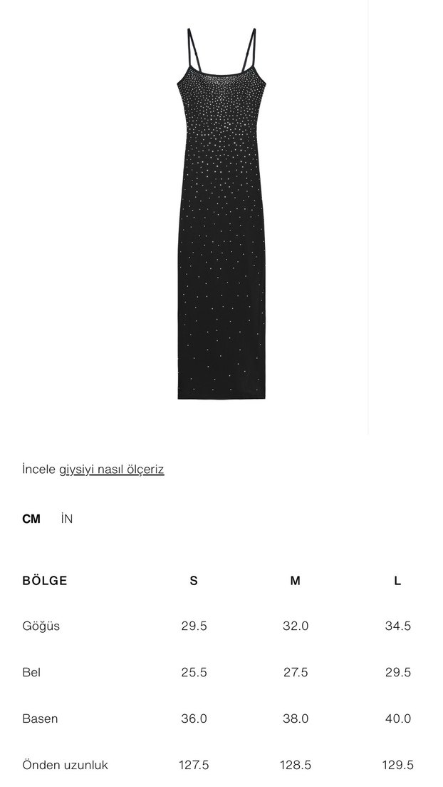Zara Parlak Siyah Uzun İnce Askılı Elbise - Görsel 4