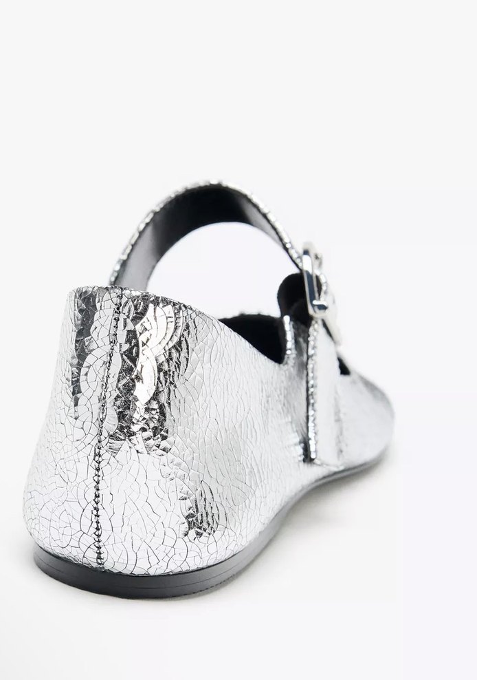 Zara Metalik  Gri  Babet - Görsel 3