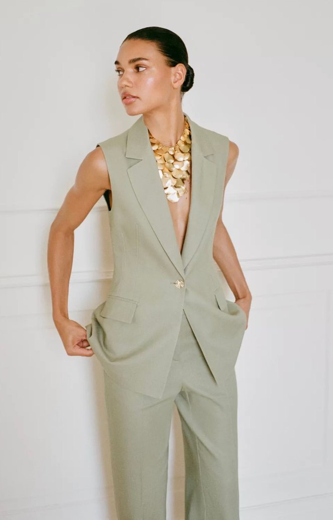 Zara Yelek ve Pantolonlu Takım - Görsel 2