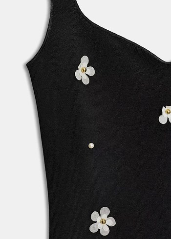 Zara Siyah Uzun Kadın Elbise - Görsel 5