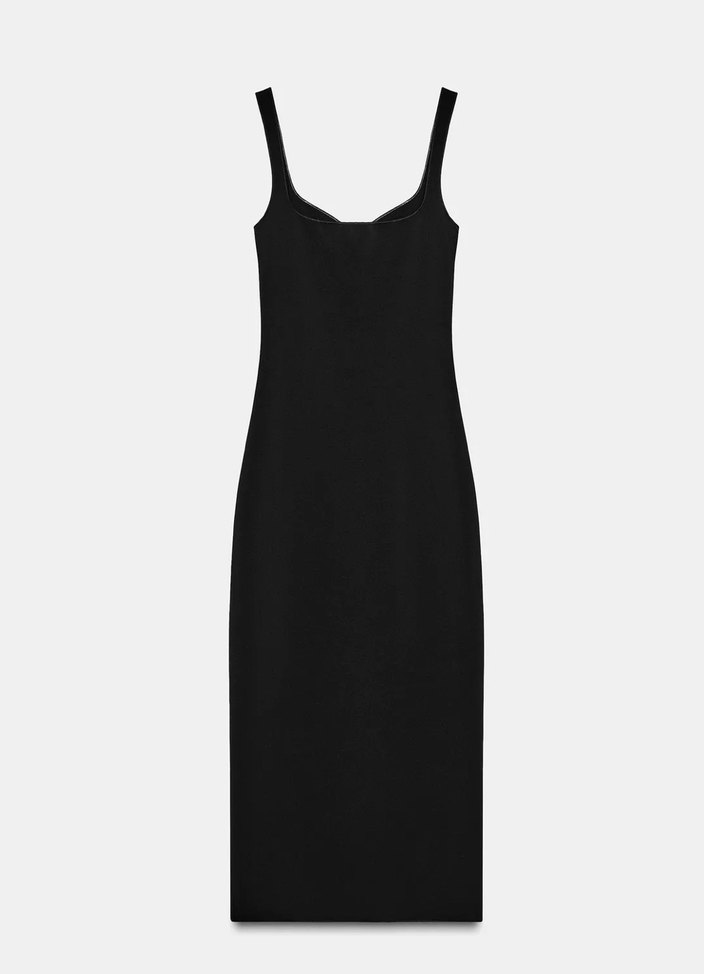 Zara Siyah  Uzun Kadın Elbise - Görsel 4