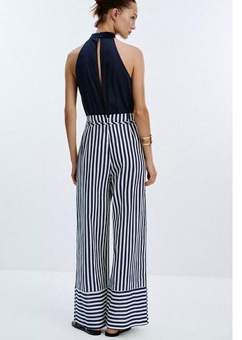 Zara Leten Karışımlı Tulum - Görsel 2