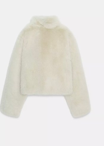 Zara Yüksek Yaka Peluş Kadın Ceket - Görsel 2