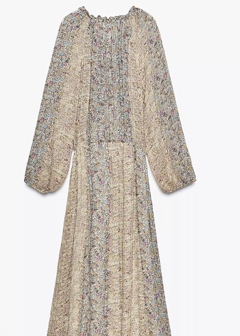 Zara Metalik İplikli Elbise - Görsel 5