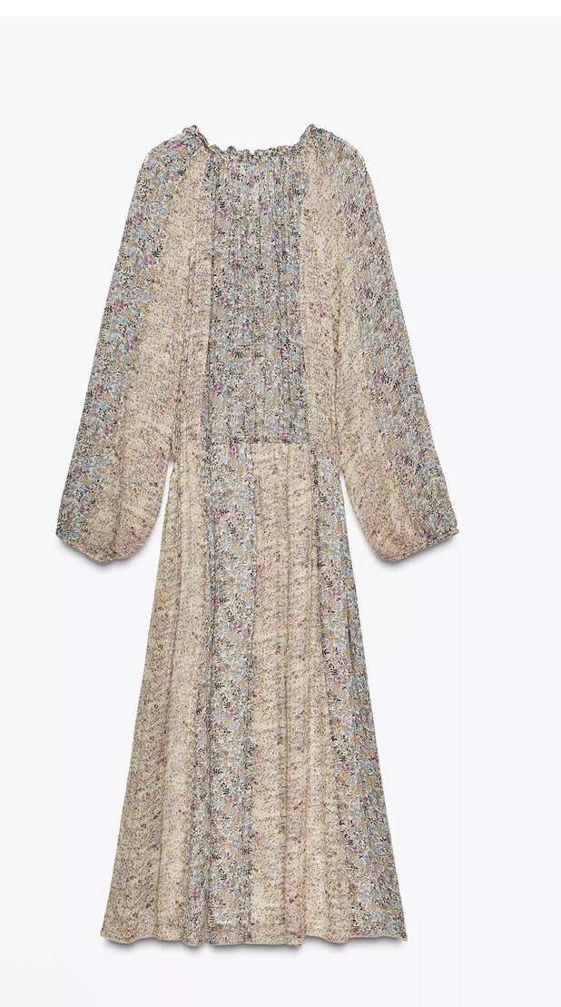 Zara Metalik İplikli Elbise - Görsel 5