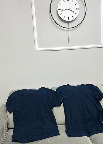 s/m Beden mavi Renk Exuma marka erkek lacivert tshirt 2li