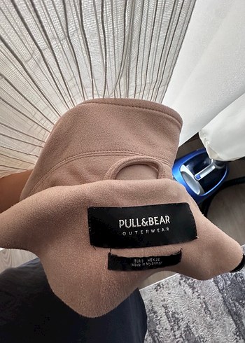 Pull and bear süet pudra renk ceket - Görsel 5
