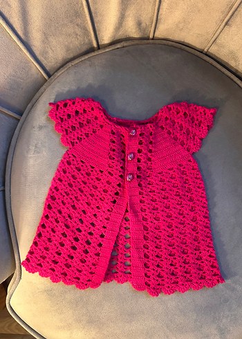 Pembe renk 0,3 ay el örmesi sıfır yelek - Görsel 5