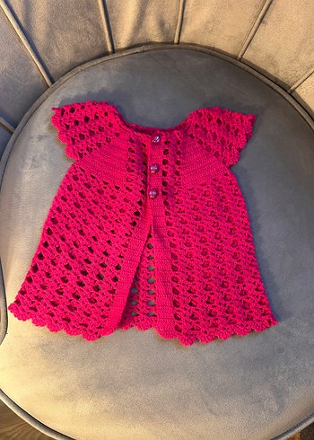 Pembe renk 0,3 ay el örmesi sıfır yelek - Görsel 7