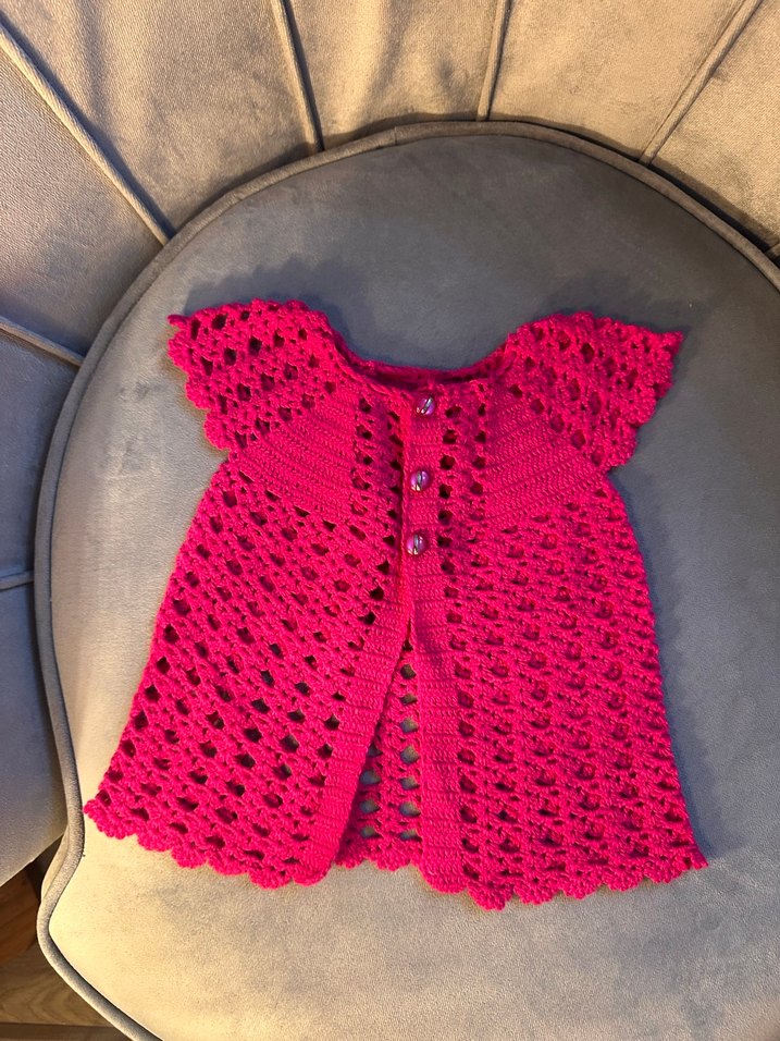 Pembe renk 0,3 ay el örmesi sıfır yelek - Görsel 5
