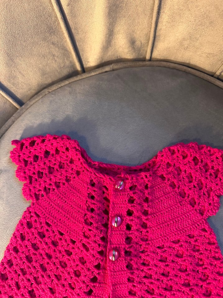 Pembe renk 0,3 ay el örmesi sıfır yelek - Görsel 4