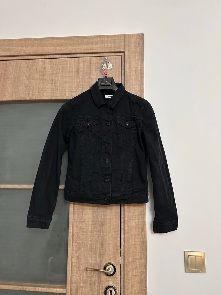 Mavi marka füme renk kadın kot ceket - Görsel 4