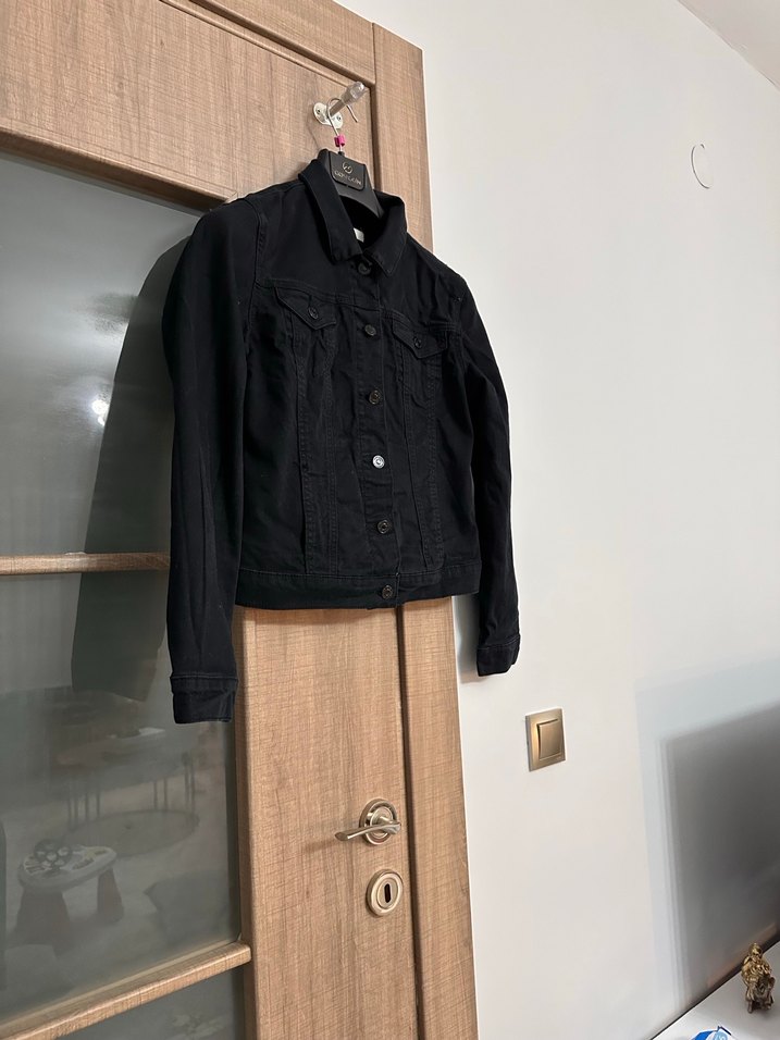 Mavi marka füme renk kadın kot ceket - Görsel 5