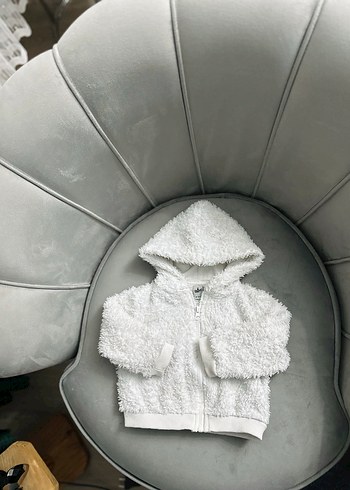 Bebek kışlık kapüşonlu peluş ceket - Görsel 2