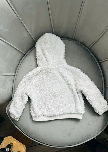 Bebek kışlık kapüşonlu peluş ceket - Görsel 5