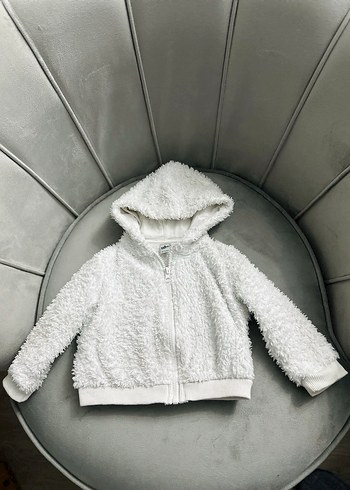 Bebek kışlık kapüşonlu peluş ceket - Görsel 4