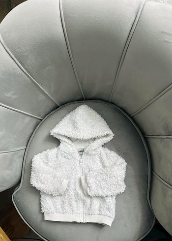 Bebek kışlık kapüşonlu peluş ceket - Görsel 3