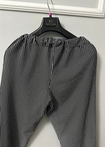 Şık ve Rahat Çizgili Casual Pantolon - Görsel 8