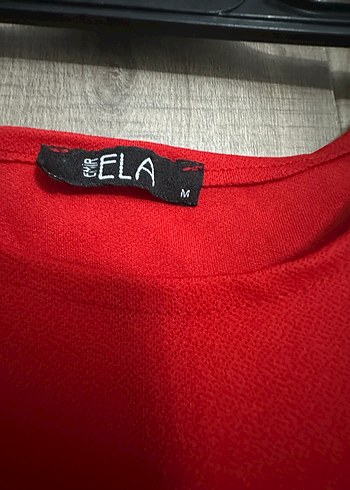 Şık Kesim Kırmızı Midi Boy Kalem Elbise - Görsel 3