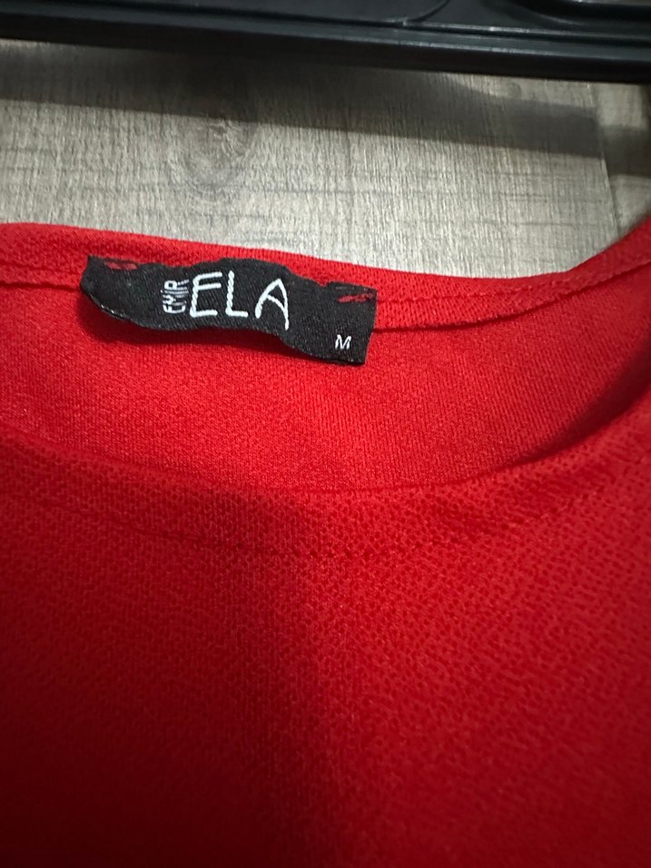 Şık Kesim Kırmızı Midi Boy Kalem Elbise - Görsel 3