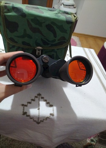 Koyu Siyah Dürbün ve Kamuflaj Kılıfı - Görsel 4