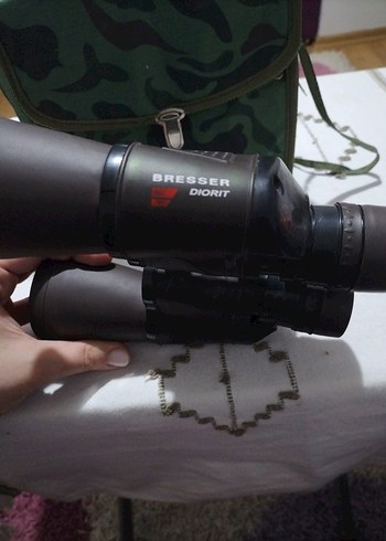 Koyu Siyah Dürbün ve Kamuflaj Kılıfı - Görsel 3