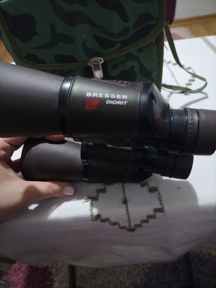 Koyu Siyah Dürbün ve Kamuflaj Kılıfı - Görsel 3